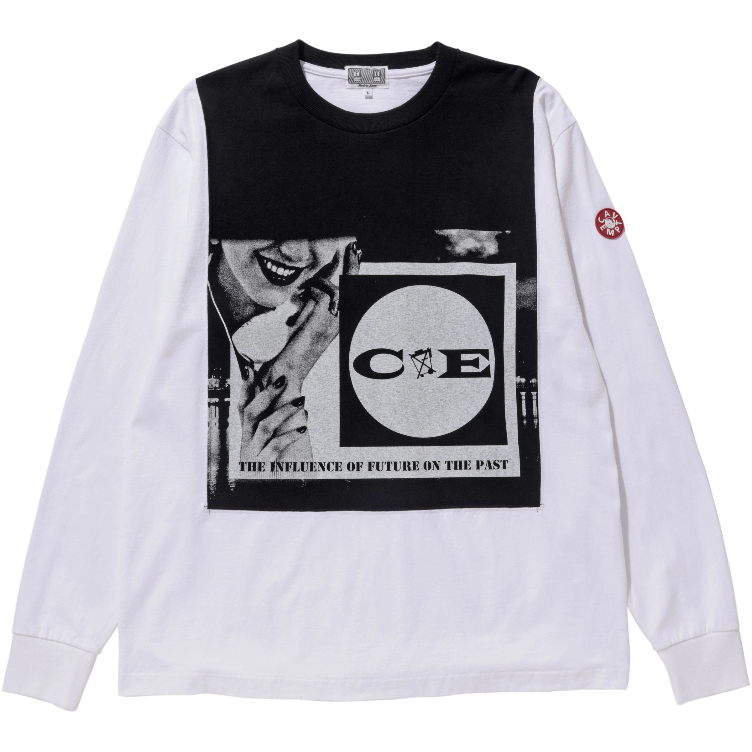 C.E Cav Empt T-shirt in White the  long sleeve× CES11LT02_01