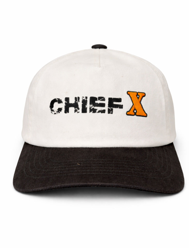Chief X: Hat – Distressed Logo w/ Chenille X